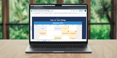 Giving Calendar Download Template